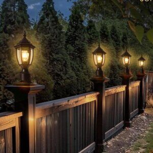 Exterior Lamp Pole Lantern with Auto Sensor AS NEW